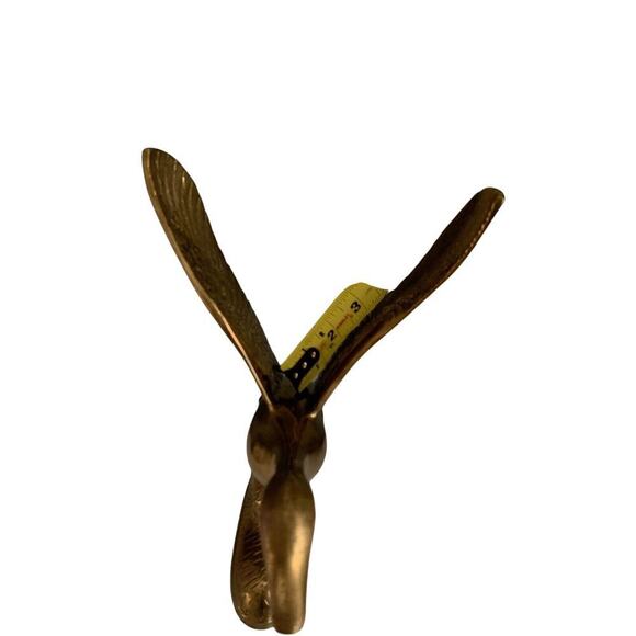 Vintage Solid Brass Taking Off Flying Duck Wings Up 14.75'' Tall - Picture 10 of 16